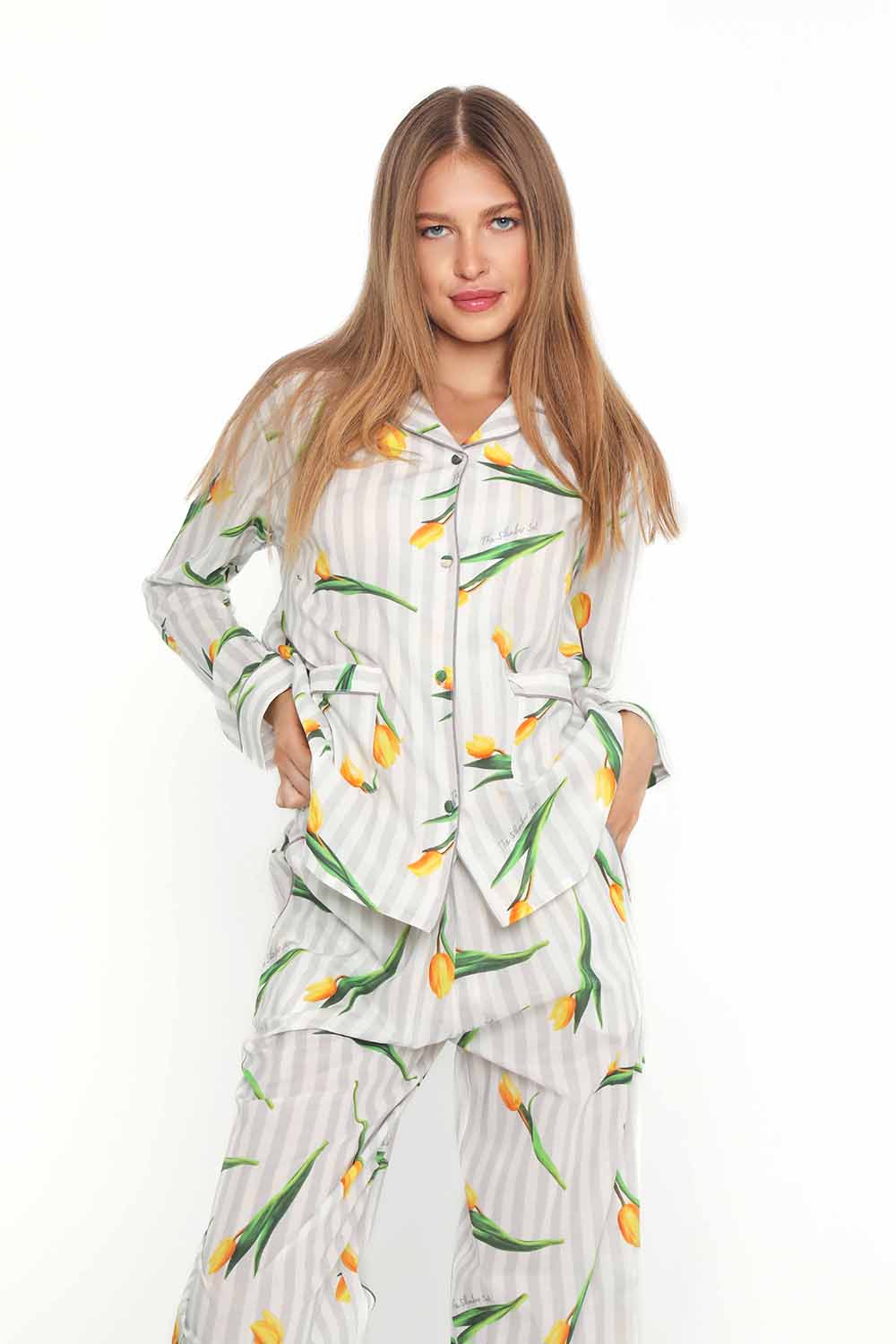 Ladies Slumber Classic PJ Set - Tulip Print