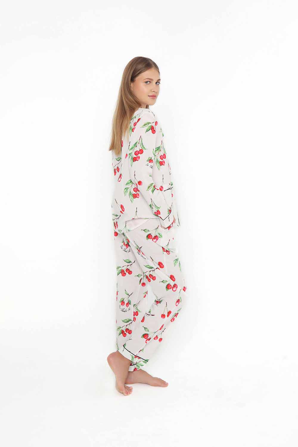 Ladies Slumber Classic PJ Set - Cherry Print