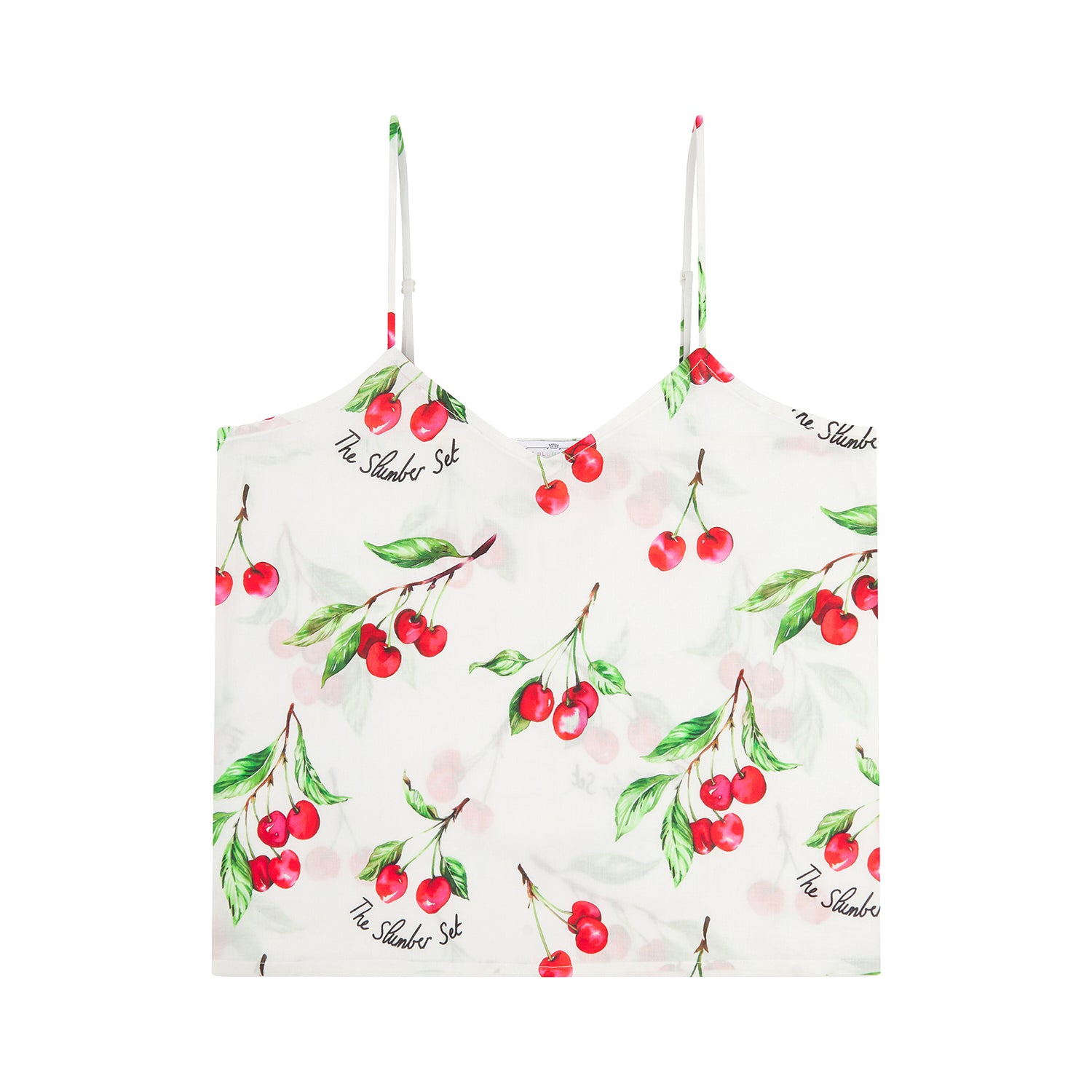 Ladies Slumber Cami Short Set - Cherry Print