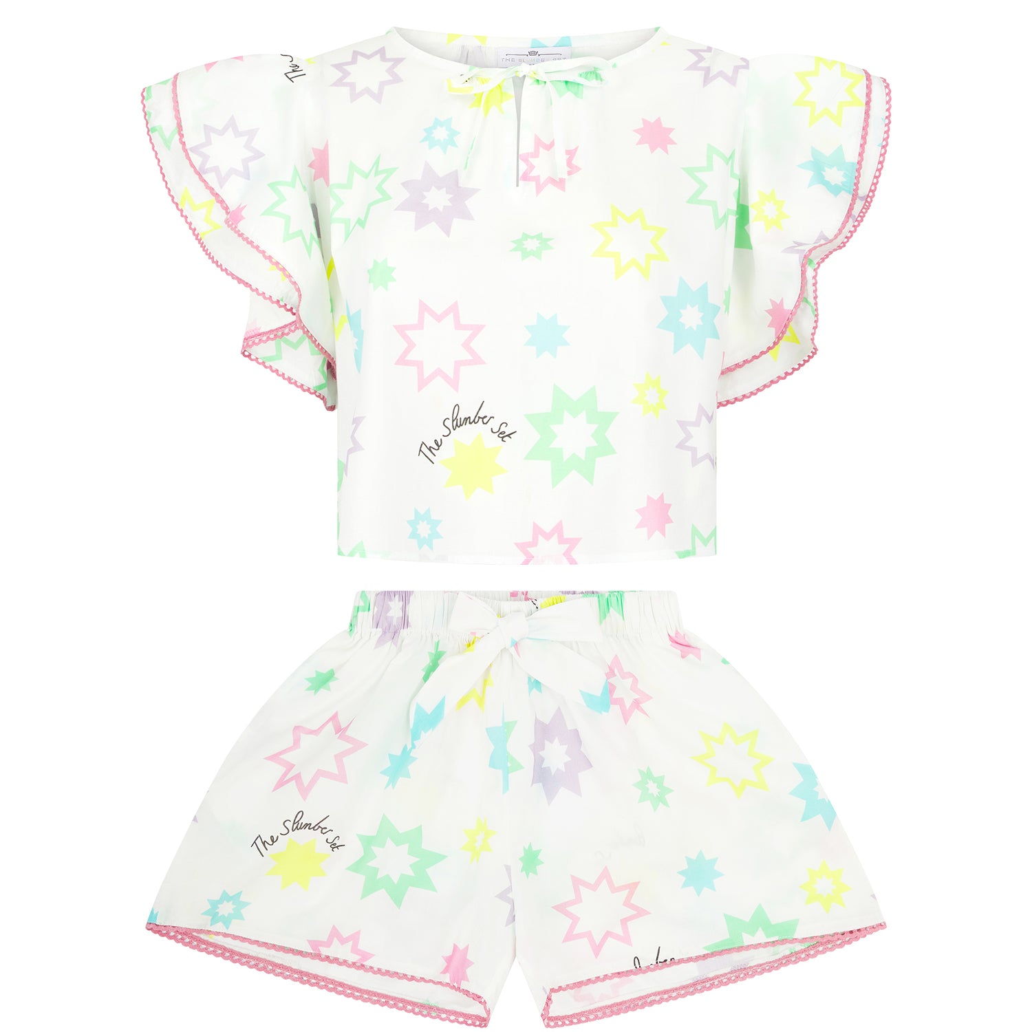 Mini-Me Frill Top & Short Set - Star Print